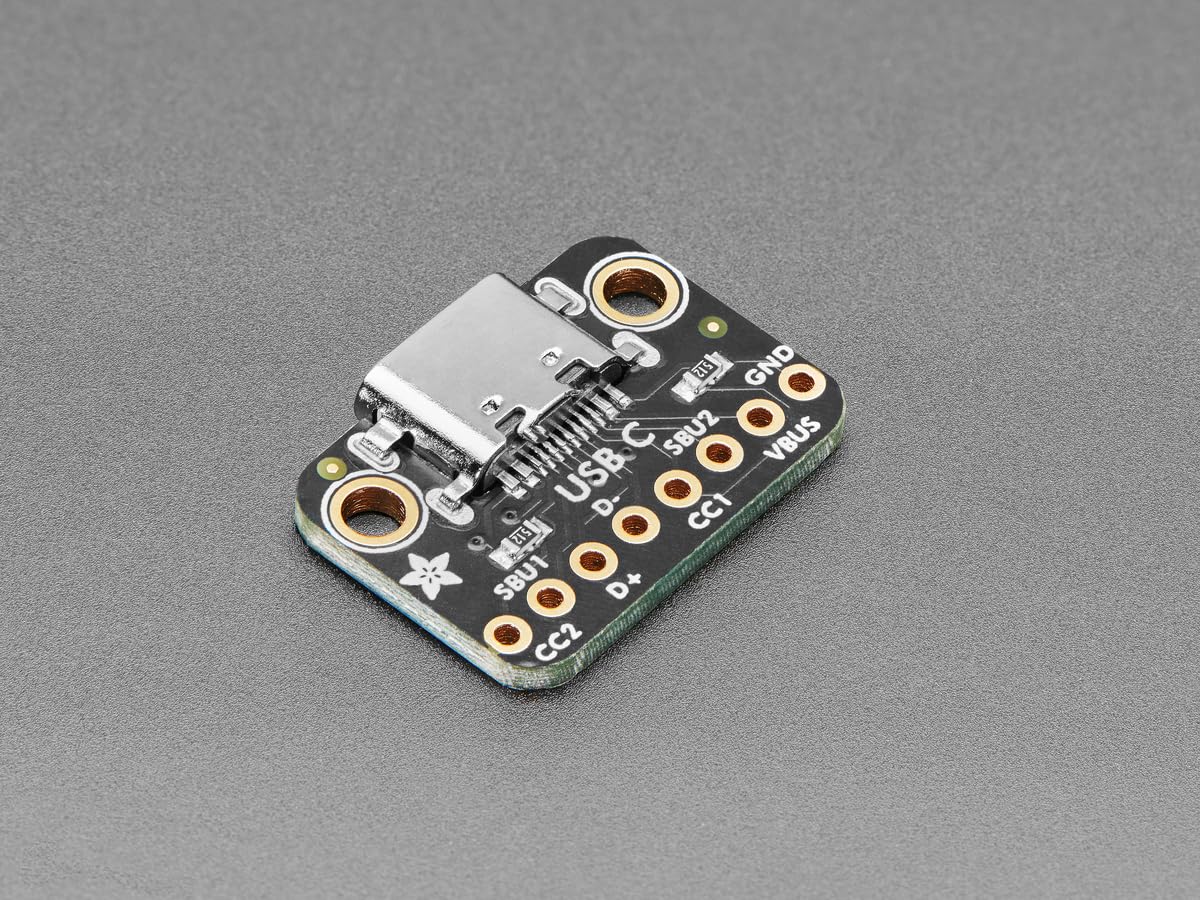 Adafruit USB-Typ-C Breakout Board, abgesenkter USB-C Downstream Anschluss, 6050 Adafruit USB-Typ-C Breakout Board, abgesenkter USB-C Downstream Anschluss, 6050 von Adafruit