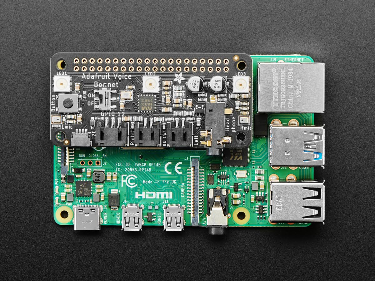 Adafruit Voice Bonnet für Raspberry Pi, Zwei Lautsprecher + zwei Mikrofone, 4757 Adafruit Voice Bonnet für Raspberry Pi, Zwei Lautsprecher + zwei Mikrofone, 4757 von Adafruit