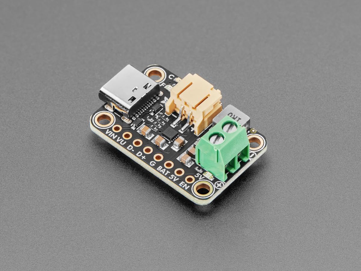 Adafruit bq25185 USB/DC/Solar Lademodul mit 5V Boost Board, 6106 Adafruit bq25185 USB/DC/Solar Lademodul mit 5V Boost Board, 6106 von Adafruit