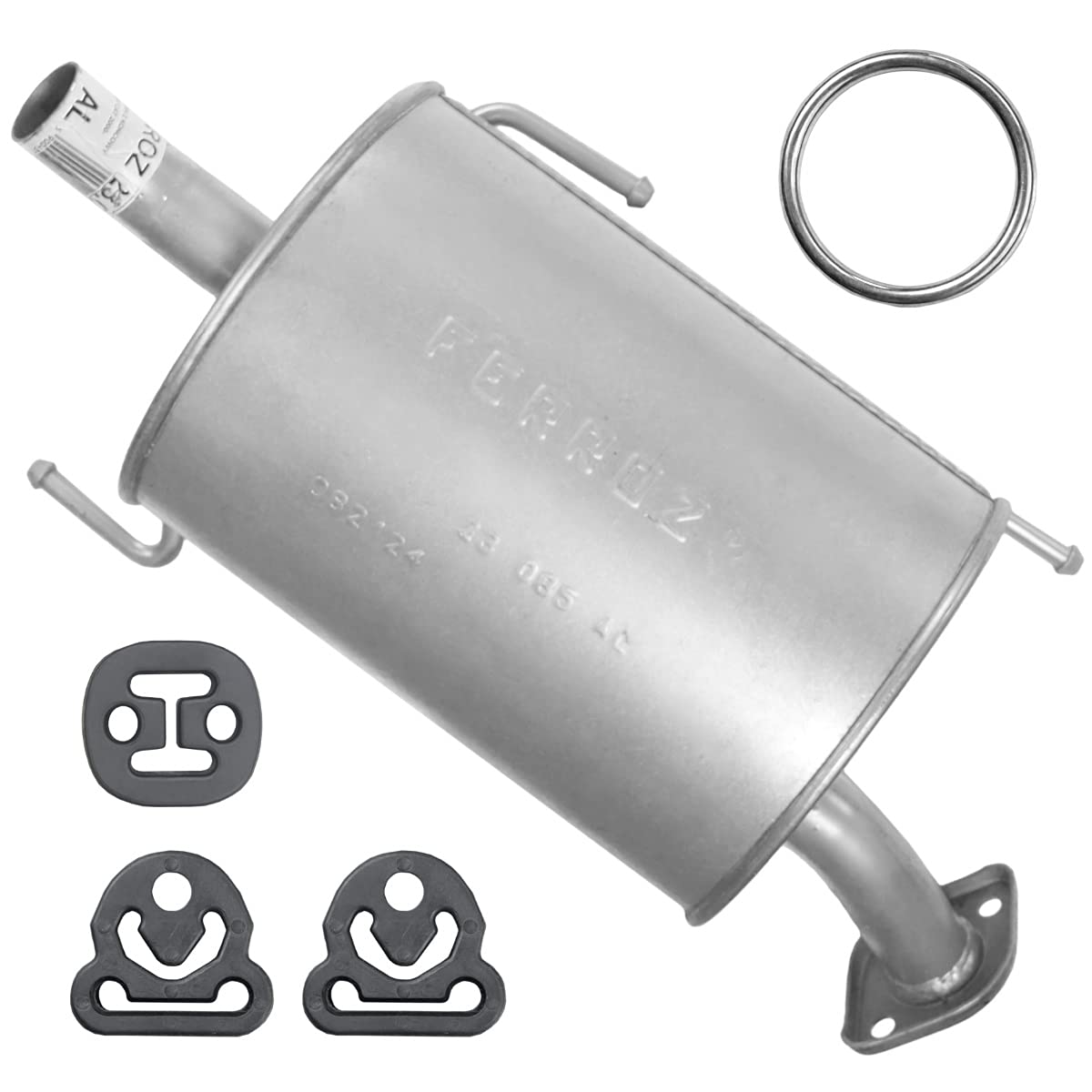 Adamot Auspuff-Endtopf + Montagesatz Adamot Auspuff-Endtopf + Montagesatz von Boppon