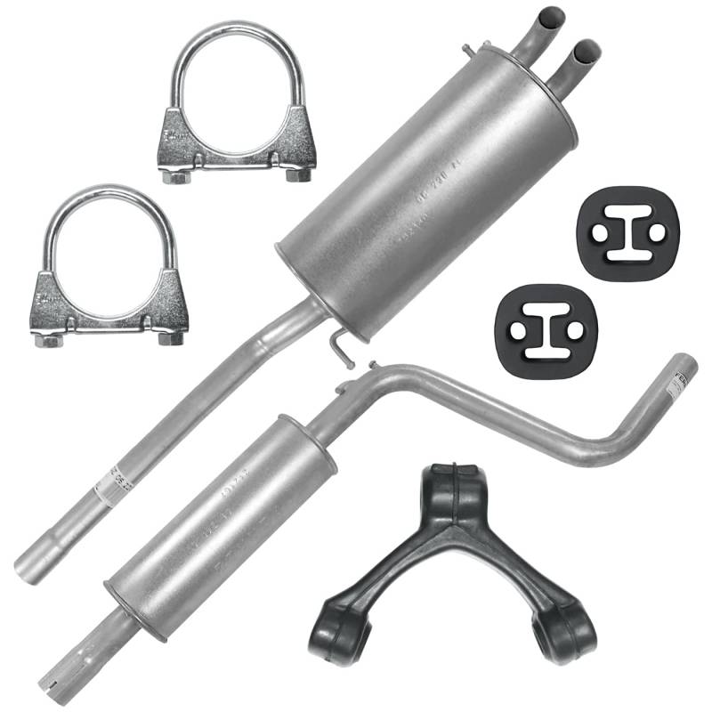 Auspuff Auspuffanlage Schalldämpferset für VW Caddy III 3 2K 2.0 SDI von Homry