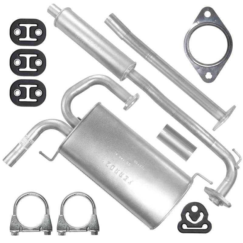 Auspuff Auspuffanlage Schalldämpferset für X-Trail 1 I T30 2.0 2.5 von PGONA