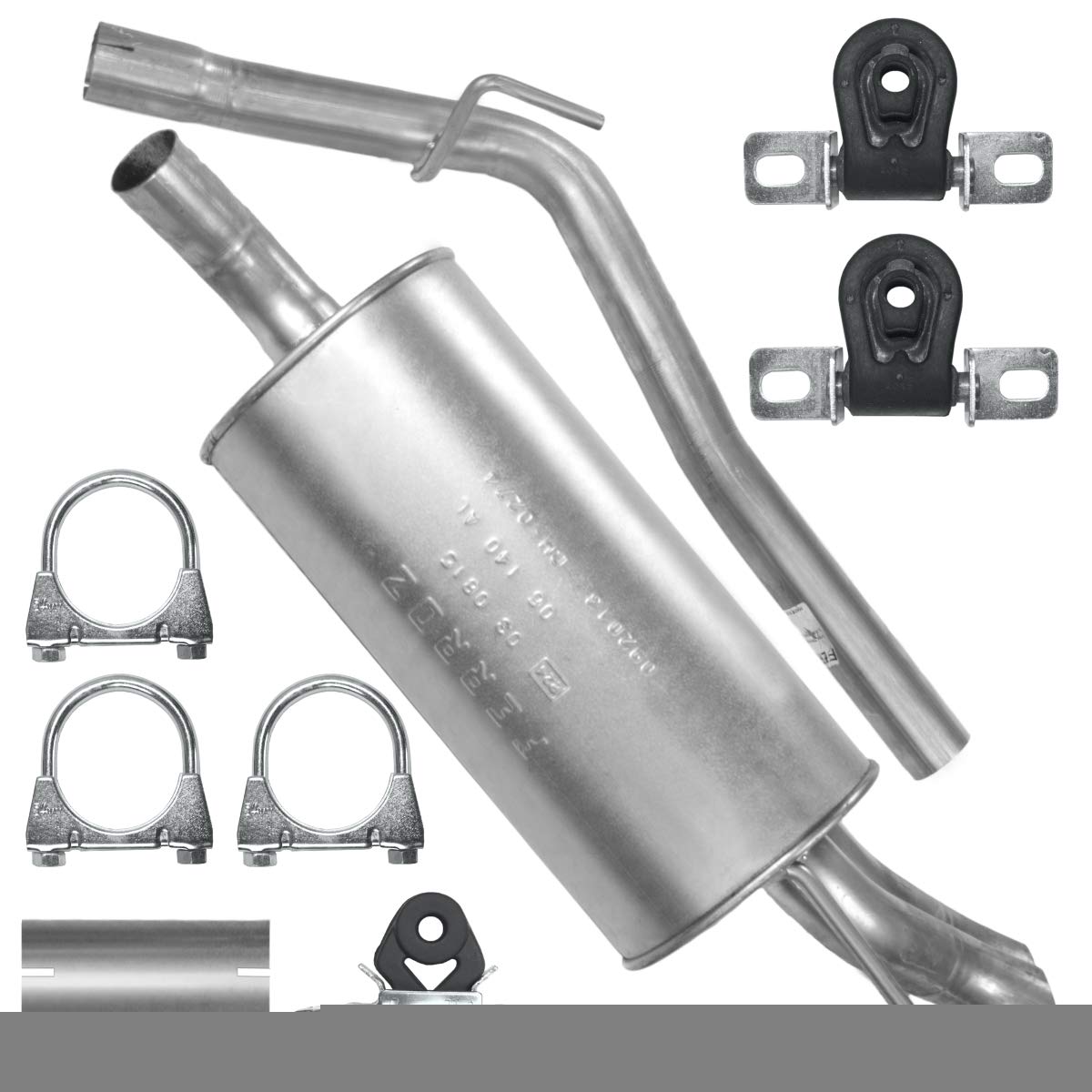 Endschalldämpfer Auspuff Endtopf für VW Transporter T4 IV SWB 1.9 TDI 2.4 D Endschalldämpfer Auspuff Endtopf für VW Transporter T4 IV SWB 1.9 TDI 2.4 D von Adamot