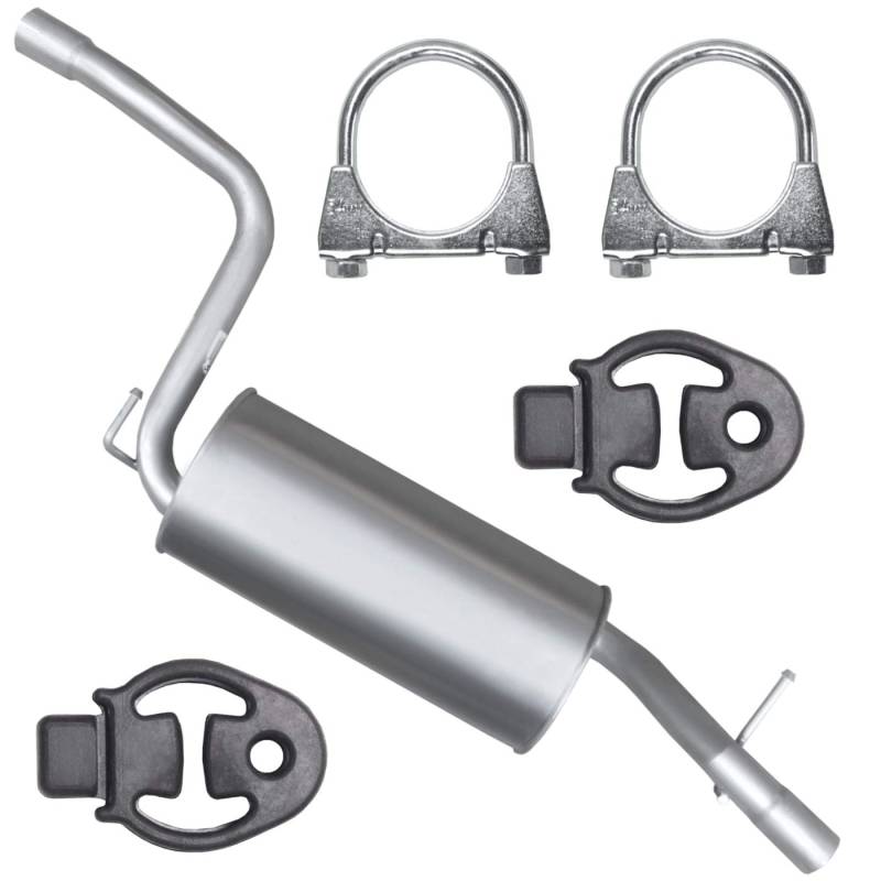 Mitteltopf Auspuff Mittelschalldämpfer für 1.6i 16V 1.8i 16V 2.0i 16V Ford Focus II 2 MK2 auch CC, C-Max I 1 MK1 von Homry
