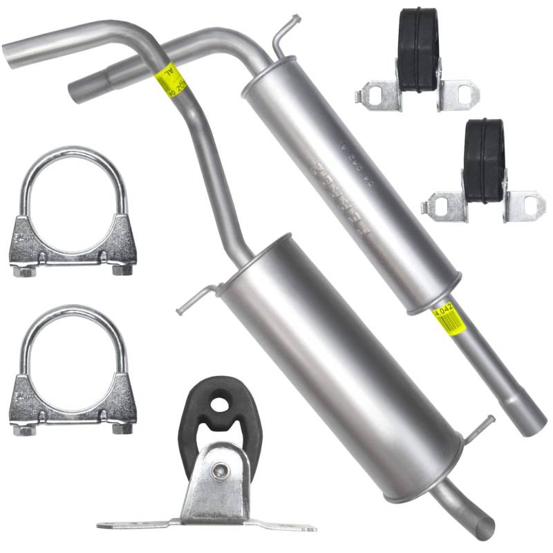 Auspuffanlage Schalldämpferset Auspuff für 1.2 12V 1.2i Ibiza 3 III 6L Fabia 1 I 6Y Polo 4 IV 9N von PGONA