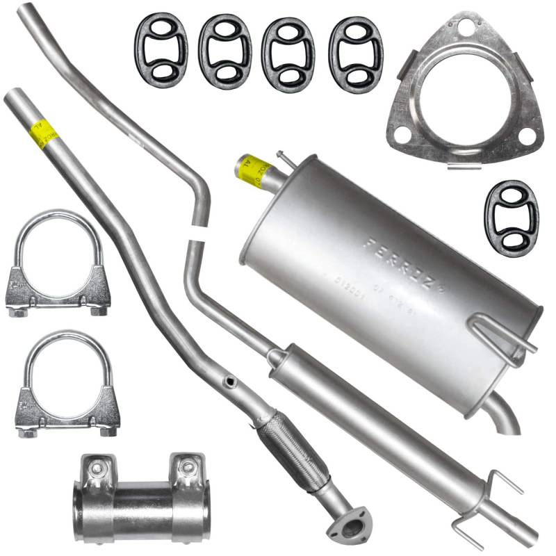Adamot Auspuffanlage Schalldämpferset für Opel Meriva A 1.4i 16V - Fahrzeugspezifischer Schalldämpfer - Rear - Legierter Stahl - 2 Count von Adamot