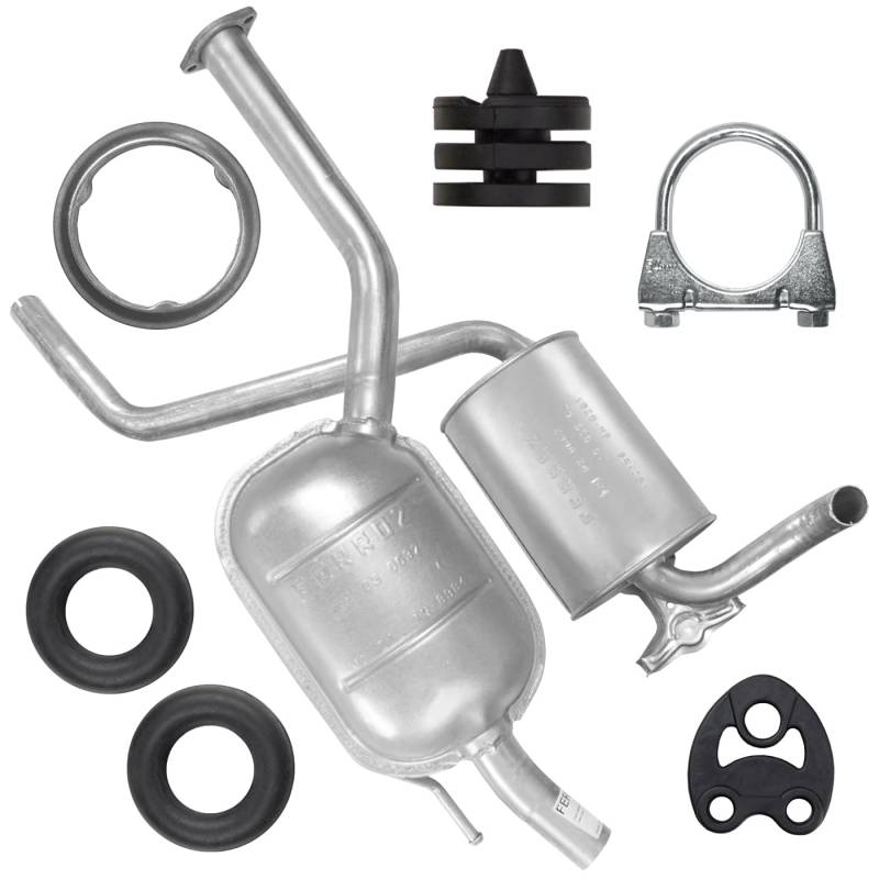 Auspuff Auspuffanlage Schalldämpferset für Mercedes 190 W201 1.8 2.0 von Homry