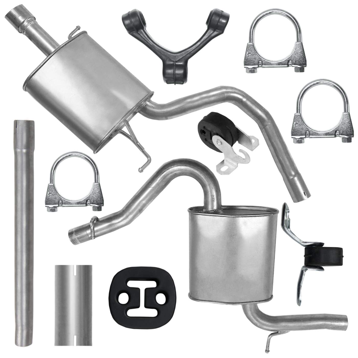 Auspuffanlage Schalldämpferset Auspuff für A4 B6 B7 2.0 Auspuffanlage Schalldämpferset Auspuff für A4 B6 B7 2.0 von Adamot