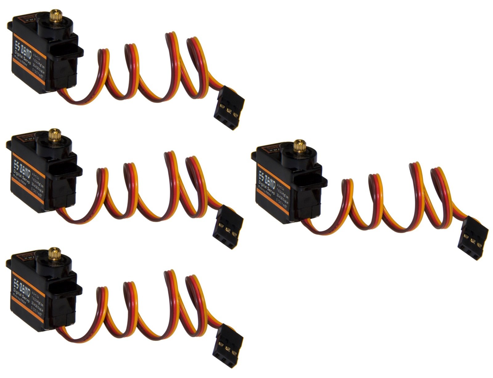 Adapter Universe 4 x Emax ES08MD RC Servo Digital Metall Gear Micro Servo 12g 0,08s 2kg Adapter Universe 4 x Emax ES08MD RC Servo Digital Metall Gear Micro Servo 12g 0,08s 2kg von Adapter Universe