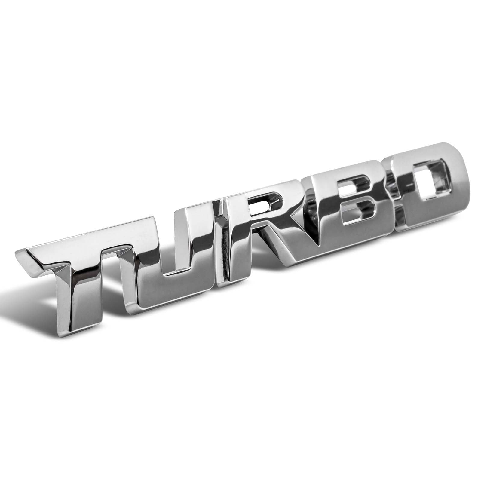 Turbo Emblem Zeichen Chrom Schriftzug 3D Logo Auto Aufkleber Tuning Sticker von Adapter Universe