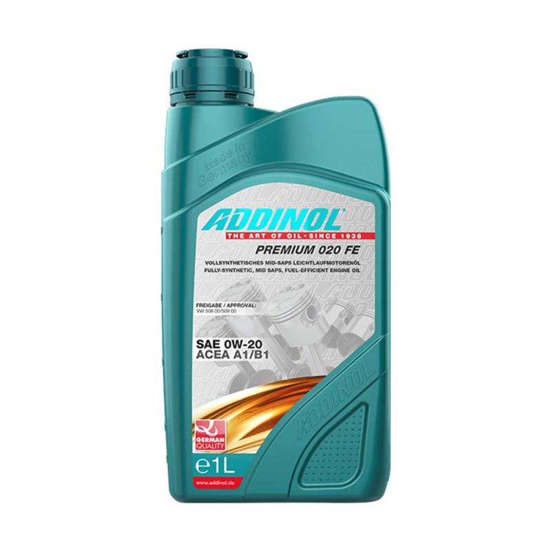 Addinol Motoröl Motorenöl Motor Motoren motor oil engine oil Benzin Diesel 0W-20 Premium 020 FE 1L 72097207 von Addinol