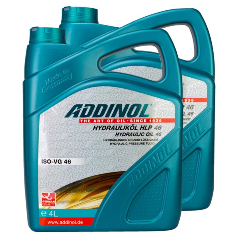 2X Addinol Hydrauliköl Hydraulic Oil Fluid Hlp 46 4L 73200425 von Addinol