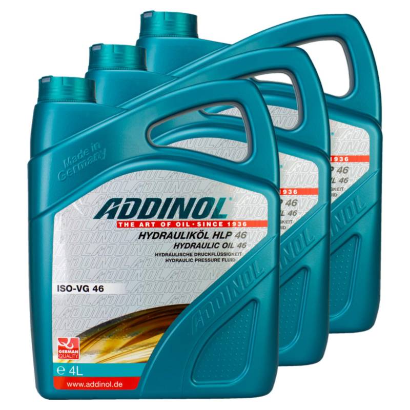 3X Addinol Hydrauliköl Hydraulic Oil Fluid Hlp 46 4L 73200425 von Addinol