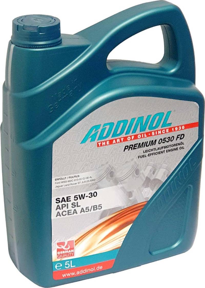 Addinol Motoröl Motorenöl Motor Motoren motor oil engine oil Benzin Diesel 5W-30 Premium 0530 FD 5L 72102881 von Addinol