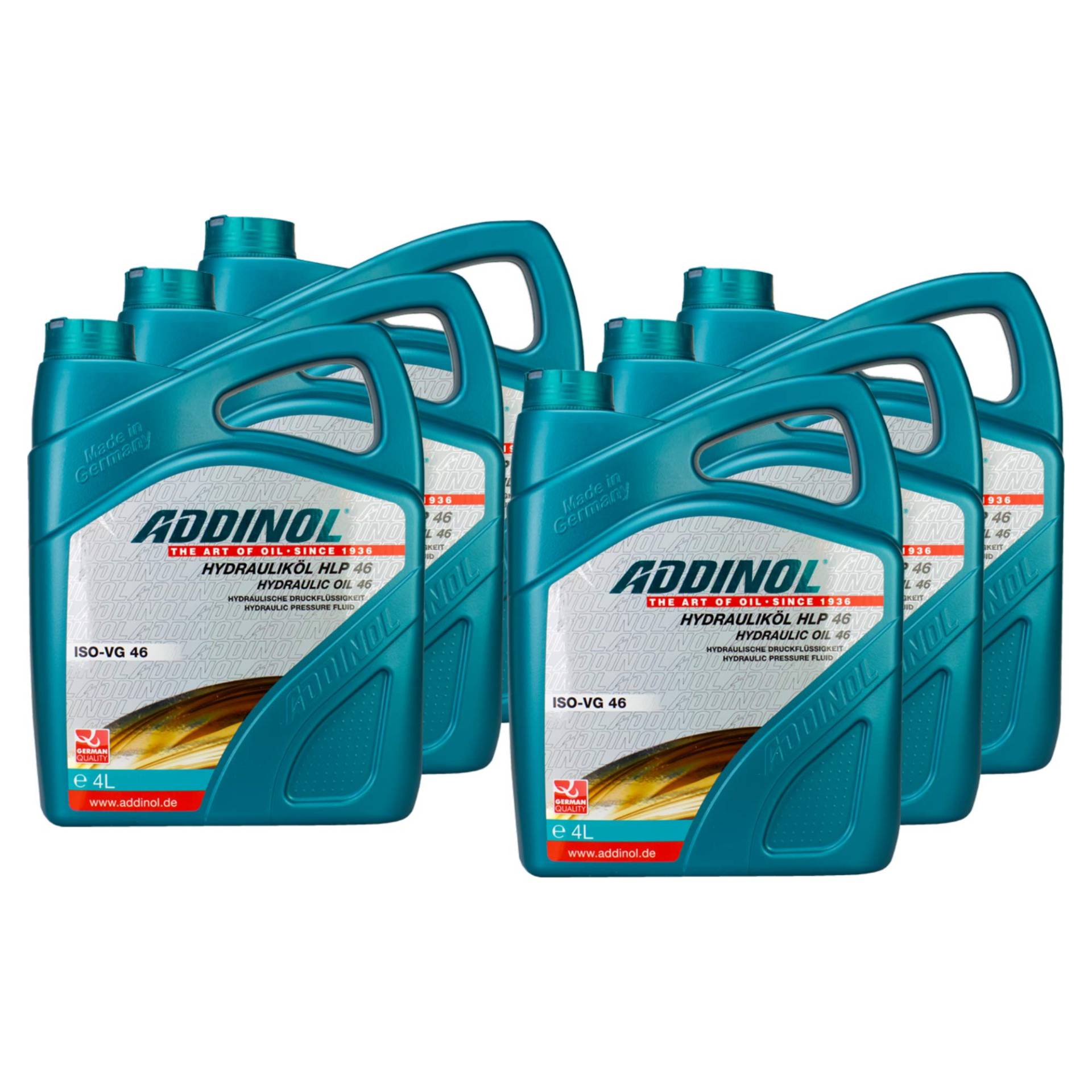 6X Addinol Hydrauliköl Hydraulic Oil Fluid Hlp 46 4L 73200425 von Addinol