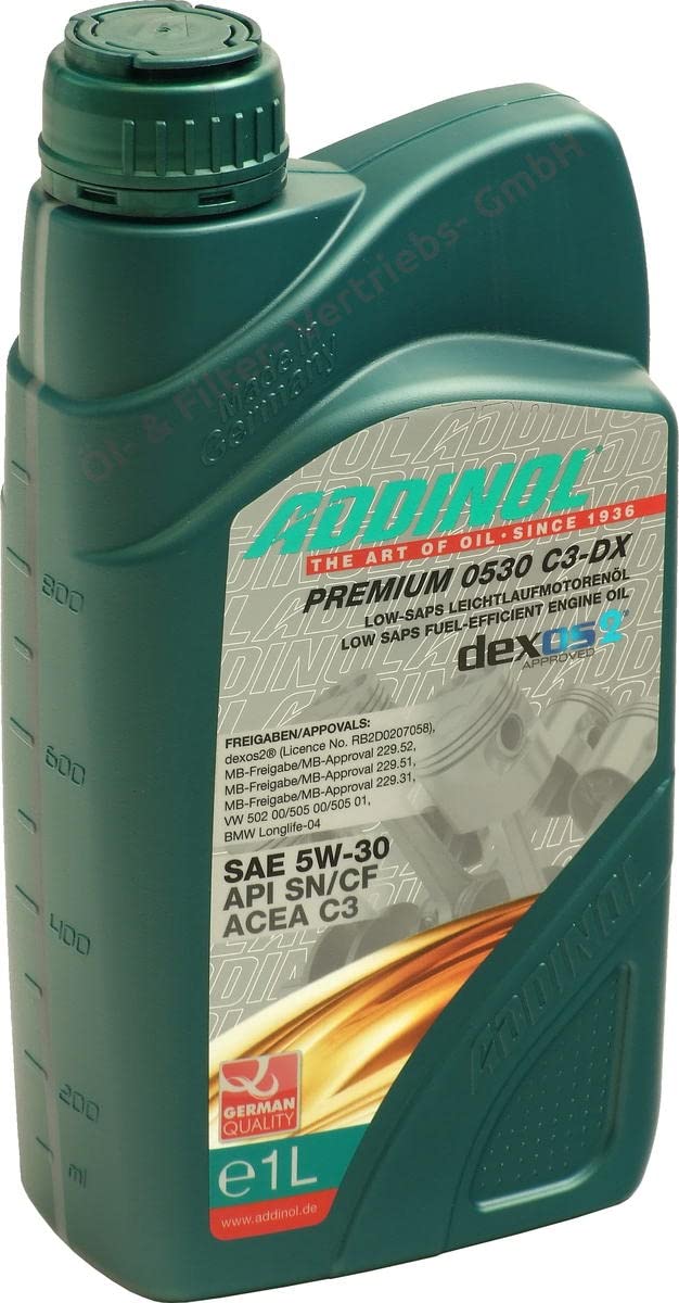 ADDINOL PREMIUM 5W-30 C3-DX Motorenöl, 1 Liter von Addinol