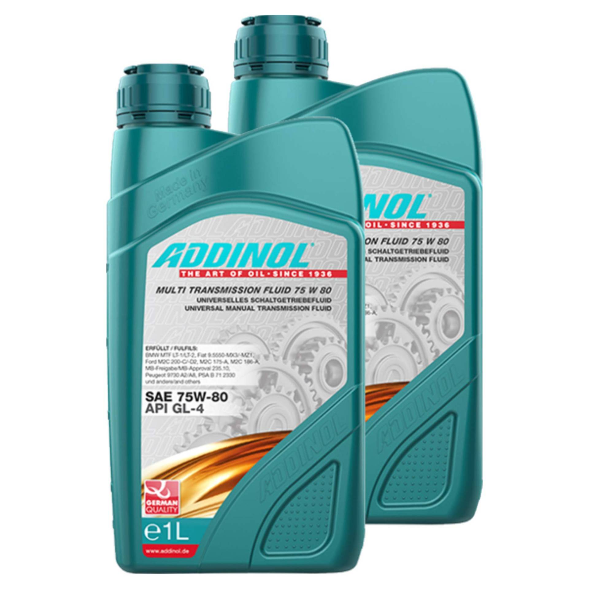 Addinol 2X Motoröl Motorenöl Motor Motoren Motor Oil Engine Oil 75W-80 Multi Transmission Fluid 75W80 1L von Addinol