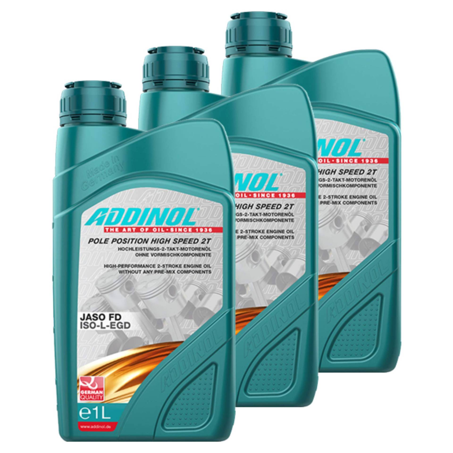 Addinol 3X Motoröl Motorenöl Motor Motoren Motor Oil Engine Oil 2-Takt Pole Position High Speed Motorrad 1L von Addinol