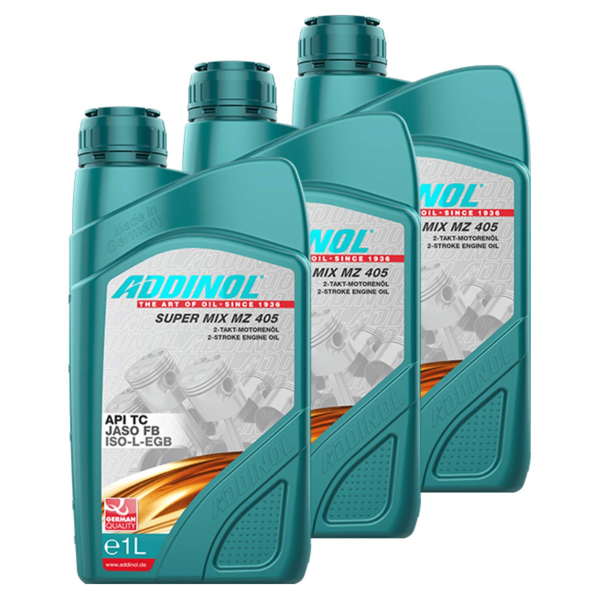 Addinol 3X Motoröl Motorenöl Motor Motoren Motor Oil Engine Oil 2-Takt Super Mix Mz 405 (Rot Gefärbt) 1L von Addinol