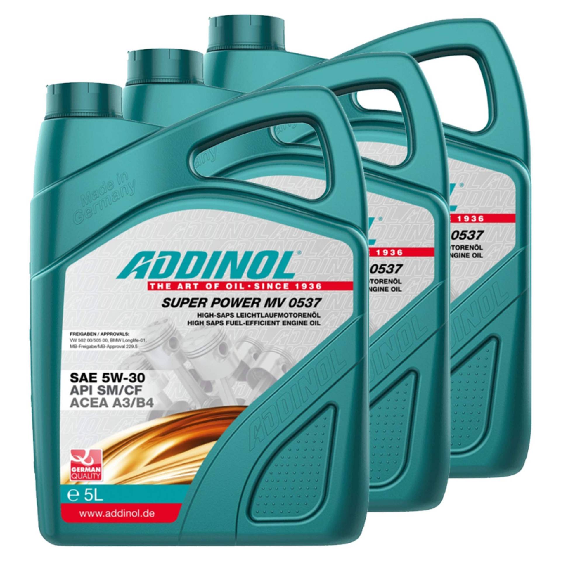 Addinol 3X Motoröl Motorenöl Motor Motoren Motor Oil Engine Oil Benzin Diesel 5W-30 Super Power Mv 0537 5L 72099281 Addinol 3X Motoröl Motorenöl Motor Motoren Motor Oil Engine Oil Benzin Diesel 5W-30 Super Power Mv 0537 5L 72099281 von Addinol