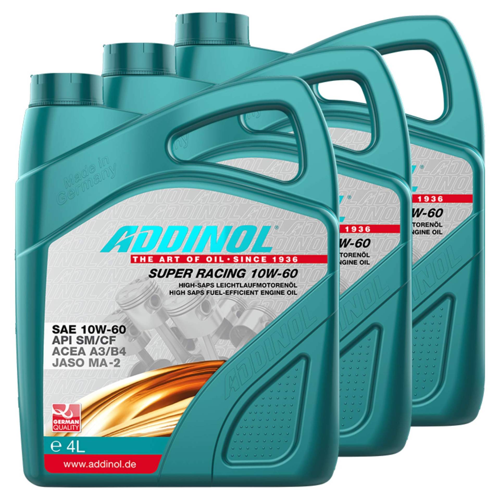 Addinol 3X Motoröl Motorenöl Motor Motoren Motor Oil Engine Oil Benzin Diesel Super Racing 10W-60 4L 72313725 Addinol 3X Motoröl Motorenöl Motor Motoren Motor Oil Engine Oil Benzin Diesel Super Racing 10W-60 4L 72313725 von Addinol