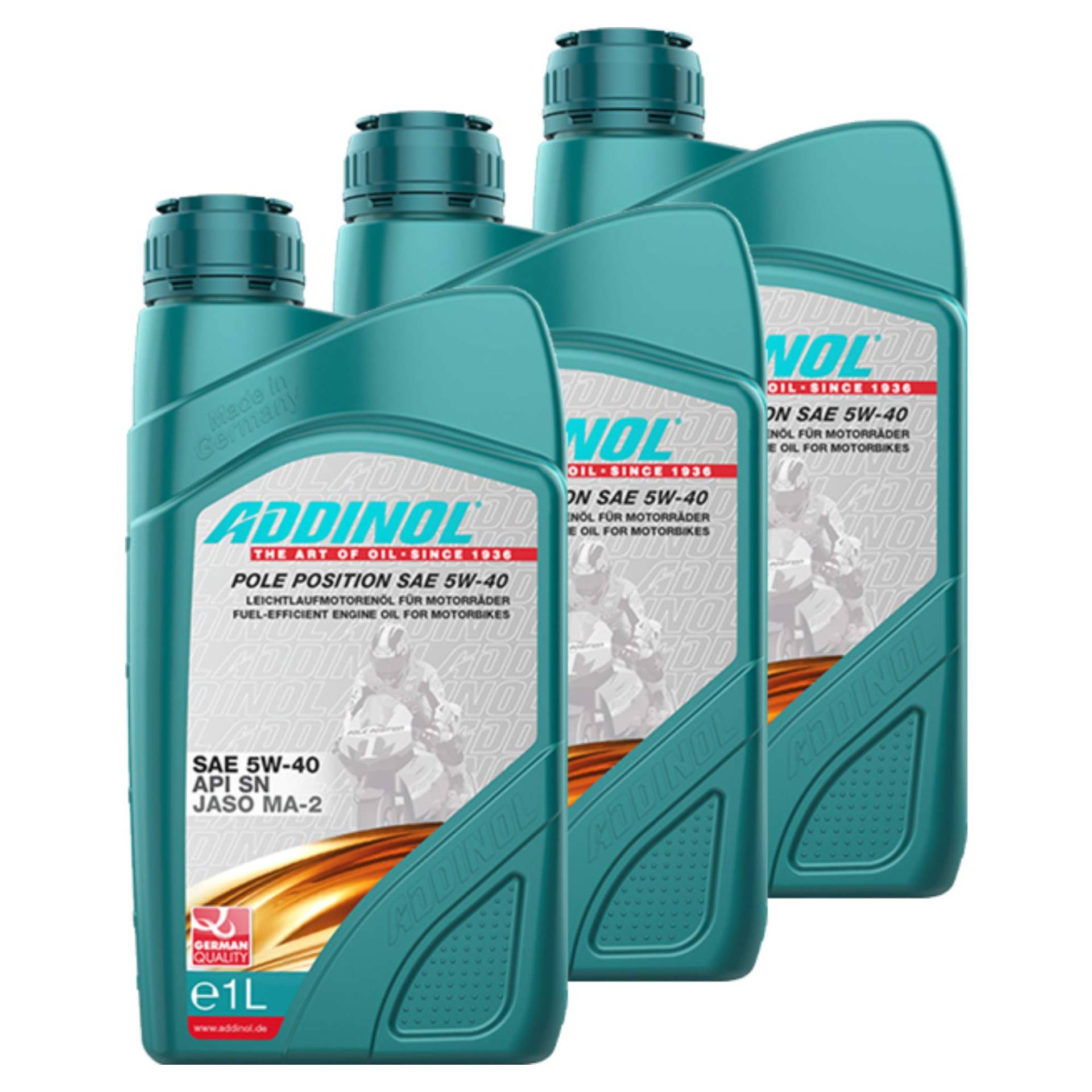 Addinol 3X Motoröl Motorenöl Motor Motoren Motor Oil Engine Oil Pole Position SAE 5W-40 1L Motorrad 72403307 Addinol 3X Motoröl Motorenöl Motor Motoren Motor Oil Engine Oil Pole Position SAE 5W-40 1L Motorrad 72403307 von Addinol