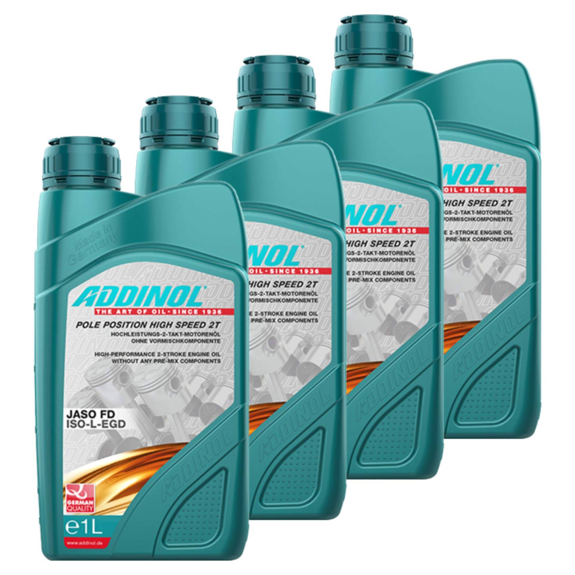 Addinol 4X Motoröl Motorenöl Motor Motoren Motor Oil Engine Oil 2-Takt Pole Position High Speed Motorrad 1L von Addinol