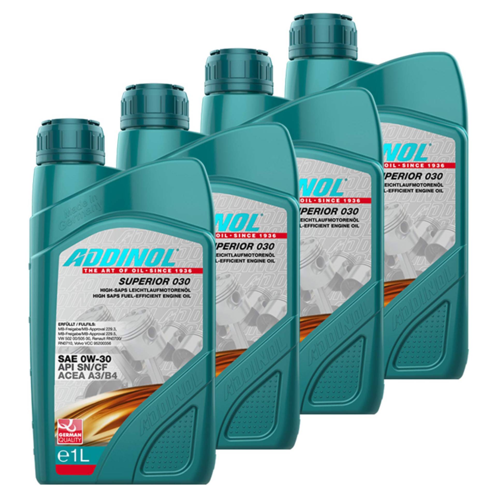 Addinol 4X Motoröl Motorenöl Motor Motoren Motor Oil Engine Oil Benzin Diesel 0W-30 Superior 030 1L 72097807 Addinol 4X Motoröl Motorenöl Motor Motoren Motor Oil Engine Oil Benzin Diesel 0W-30 Superior 030 1L 72097807 von Addinol