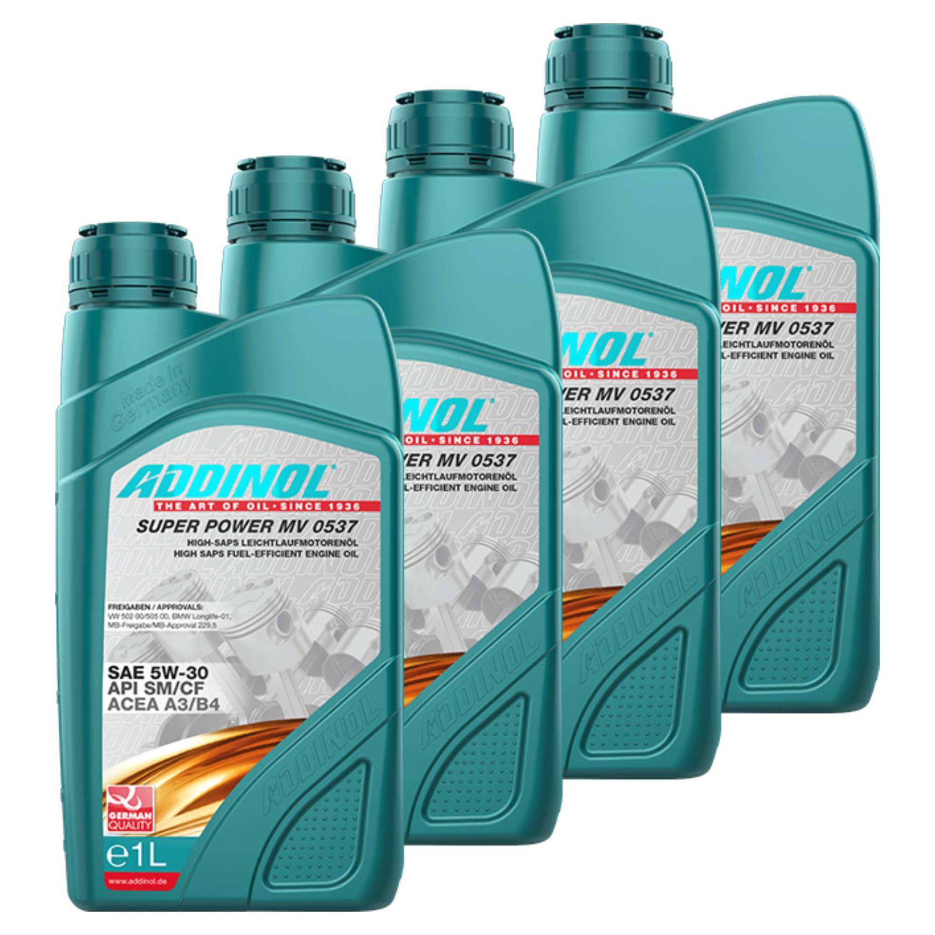 Addinol 4X Motoröl Motorenöl Motor Motoren Motor Oil Engine Oil Benzin Diesel 5W-30 Super Power Mv 0537 1L 72099207 Addinol 4X Motoröl Motorenöl Motor Motoren Motor Oil Engine Oil Benzin Diesel 5W-30 Super Power Mv 0537 1L 72099207 von Addinol