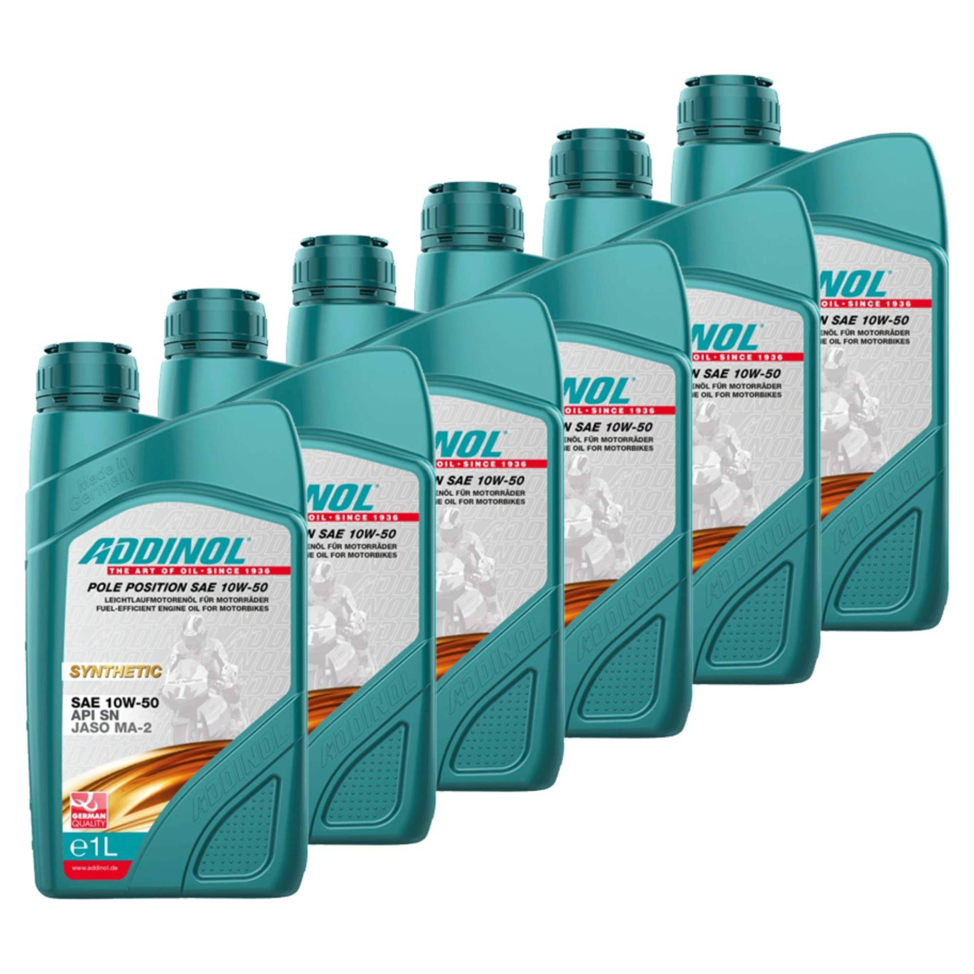 Addinol 6X Motoröl Motorenöl Motor Motoren Motor Oil Engine Oil Pole Position SAE 10W-50 1L Motorrad von Addinol