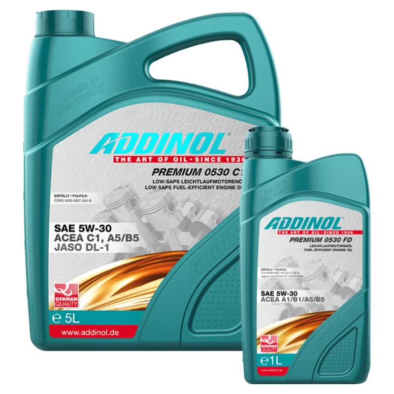 Addinol Motoröl 5W-30 Premium 0530 FD 5L + 1L von Addinol