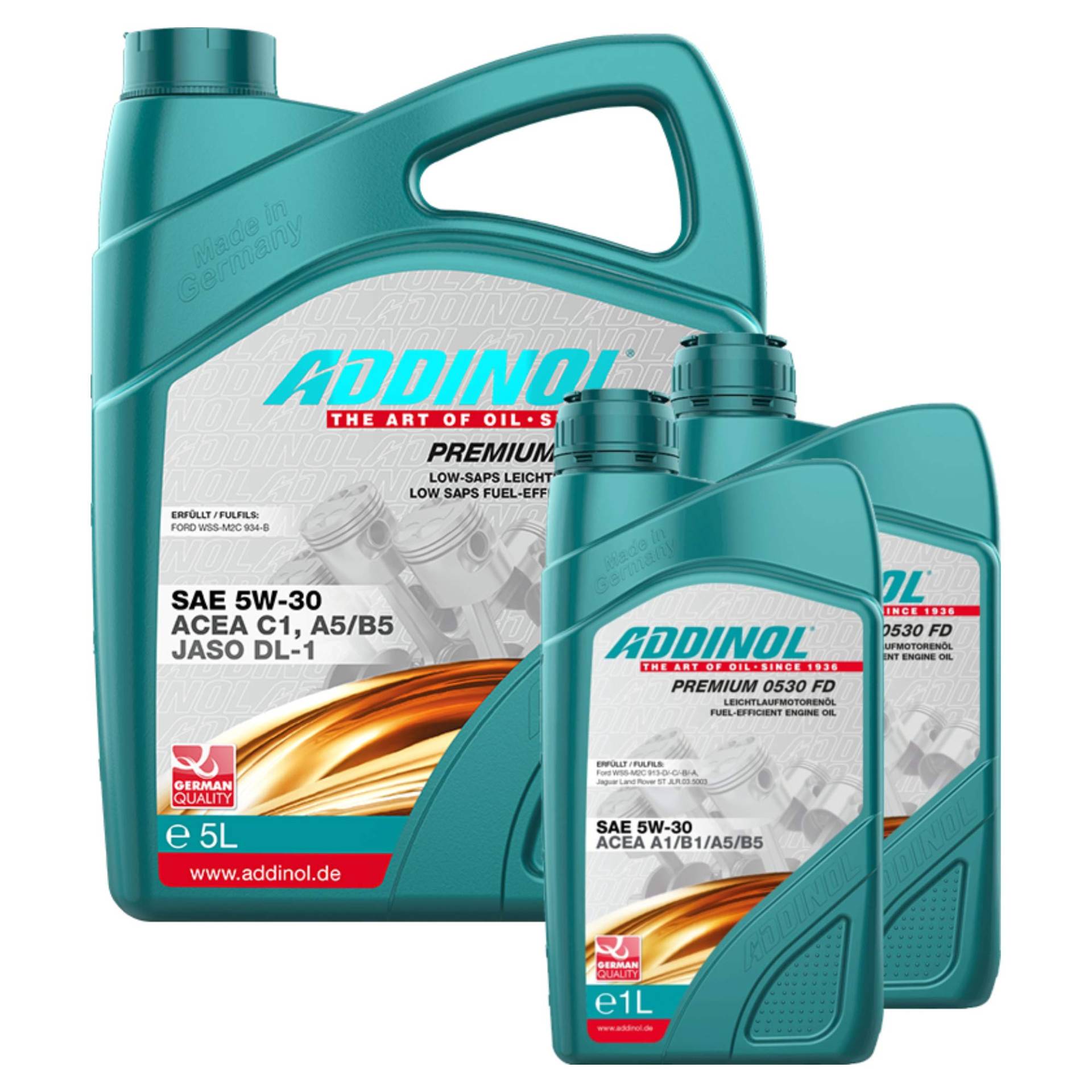 Addinol Motoröl 5W-30 Premium 0530 FD 5L + 2X 1L von Addinol