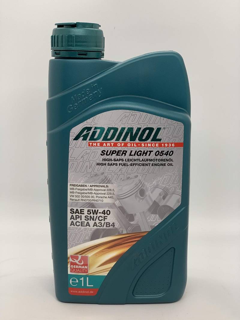 ADDINOL SUPER LIGHT 5W-40 A3/B4 Motorenöl, 1 Liter von Addinol
