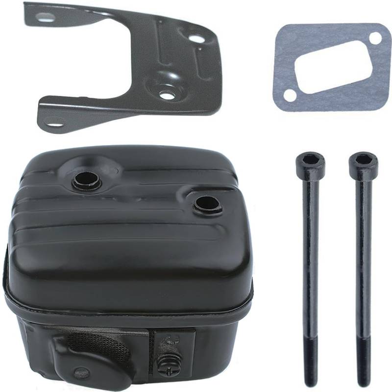 Auspuff Schalldämpfer für Husqvarna 346XP 340 345 351 353 Kettensäge, ADEFOL Auspuffschalldämpfer Ersatzteile Motorsäge Auspuff + Dichtung + Halterung + Schrauben Teilesatz von Adefol