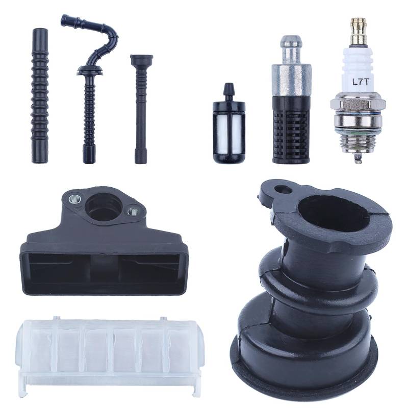 Luftfilter Set für Stihl 021 023 025 MS210 MS230 MS250 Kettensäge Motorsägen, ADEFOL Kettensägenzubehör Luftfilter mit Kraftstofffilter & Kraftstoffschlauch & Zündkerze von Adefol