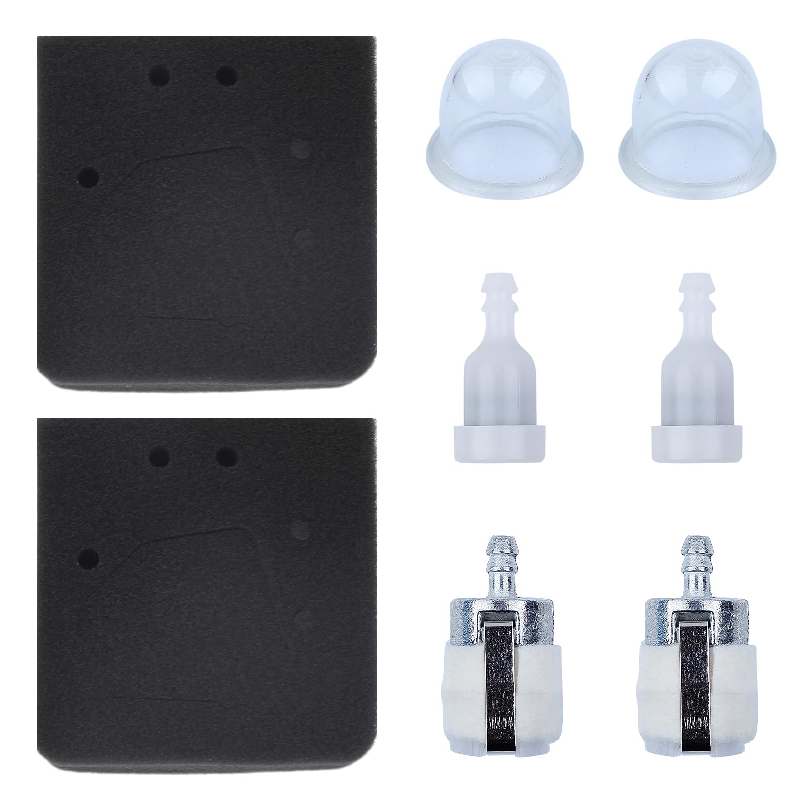 Luftfilter für Honda GX22 GX31 FG100 Motoren, ADEFOL Luftfilter Set + Kraftstofffilter + Primerpumpe, Ersatzteile, Ersatz Luftfilter Zubehör, Rasenmäher Ersetzt 17211-ZM3-800 Luftfilter für Honda GX22 GX31 FG100 Motoren, ADEFOL Luftfilter Set + Kraftstofffilter + Primerpumpe, Ersatzteile, Ersatz Luftfilter Zubehör, Rasenmäher Ersetzt 17211-ZM3-800 von Adefol
