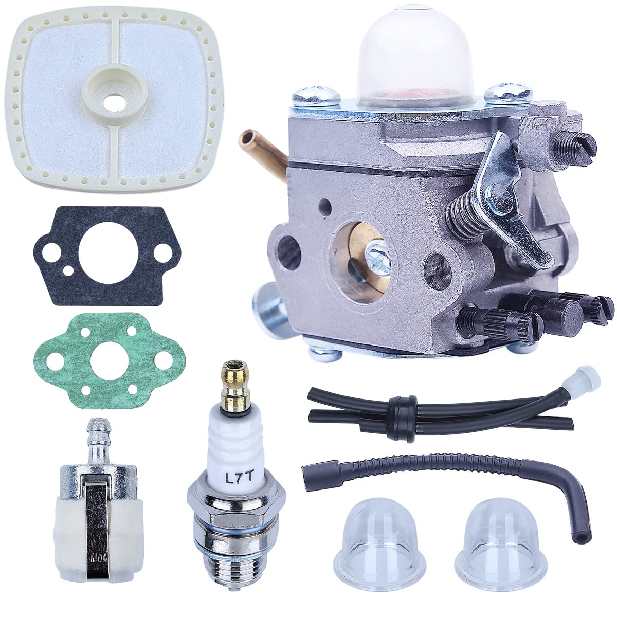 Vergaser Ersatzkit für ECHO PB-2155 PB-2100 Laubbläser und ES-2100 Aktenvernichter, ADEFOL Vergaser + Dichtung + Primer Bulb + Luftfilter + Benzinleitungen + Zündkerze 10-in-1 Kit Vergaser Ersatzkit für ECHO PB-2155 PB-2100 Laubbläser und ES-2100 Aktenvernichter, ADEFOL Vergaser + Dichtung + Primer Bulb + Luftfilter + Benzinleitungen + Zündkerze 10-in-1 Kit von Adefol