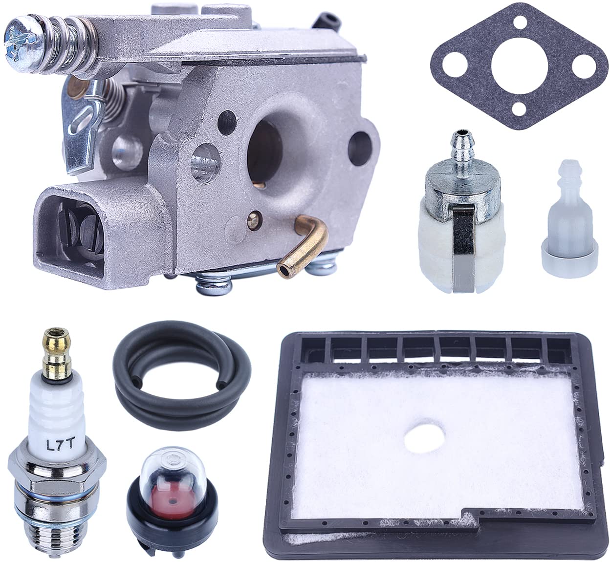 Adefol Vergaser Kit für Echo CS3000 CS3400 CS3450 CS300 Kettensäge Vergaser mit Luftfilter + Dichtung + Zündkerze + Kraftstofffilter + Kraftstoffschlauch Ersatzteil Zubehör Adefol Vergaser Kit für Echo CS3000 CS3400 CS3450 CS300 Kettensäge Vergaser mit Luftfilter + Dichtung + Zündkerze + Kraftstofffilter + Kraftstoffschlauch Ersatzteil Zubehör von Adefol
