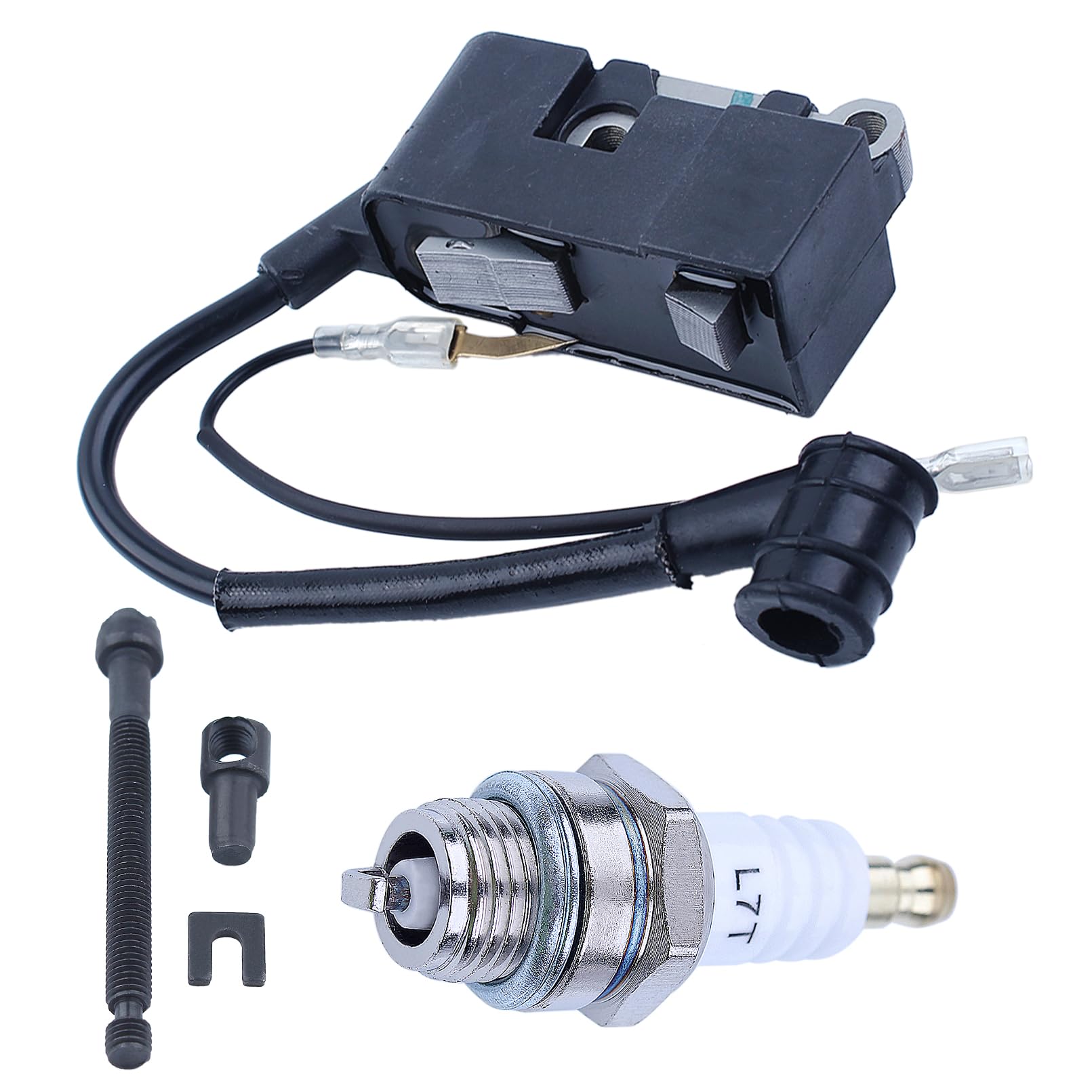 Zündspule Modul für 4500 5200 5800 45 cc 52 cc 58 cc Kettensäge, Adefol Zündspulenmodul mit Einstellschraube, Zündkerze, Professionelle Ersatzteile für Kettensägenzubehör Zündspule Modul für 4500 5200 5800 45 cc 52 cc 58 cc Kettensäge, Adefol Zündspulenmodul mit Einstellschraube, Zündkerze, Professionelle Ersatzteile für Kettensägenzubehör von Adefol