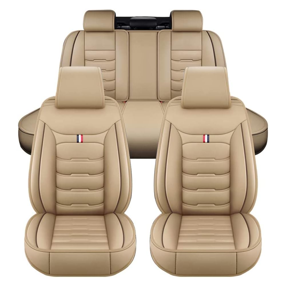 AdiNas Autositzbezüge Sets für Toyota Proace I/Proace II/PROACE Verso 2013-2022, Leder wasserdichte Auto Sitzbezüge Autositzschoner Universal Auto Sitzkissen Schonbezüge,Beige/A-Standard_Set AdiNas Autositzbezüge Sets für Toyota Proace I/Proace II/PROACE Verso 2013-2022, Leder wasserdichte Auto Sitzbezüge Autositzschoner Universal Auto Sitzkissen Schonbezüge,Beige/A-Standard_Set von AdiNas