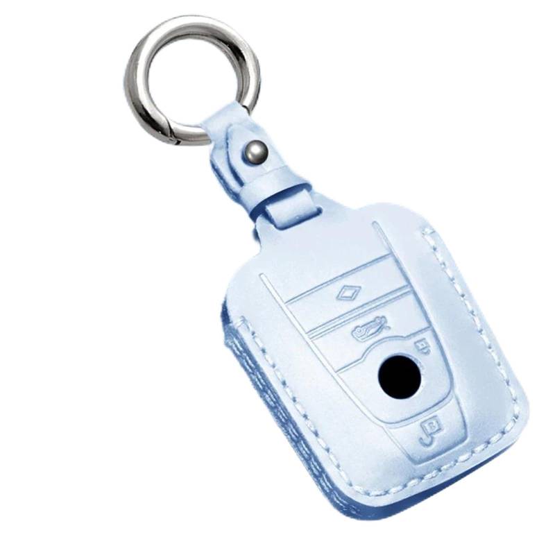 AutoschlüSsel Schutz SchlüSselanhäNger Leder-Schlüsselanhänger-Shell-Hülle Für BMW I3 I8-Serie SchlüSsel Schutz SchlüSseltasche (Farbe : A) von AdovZ
