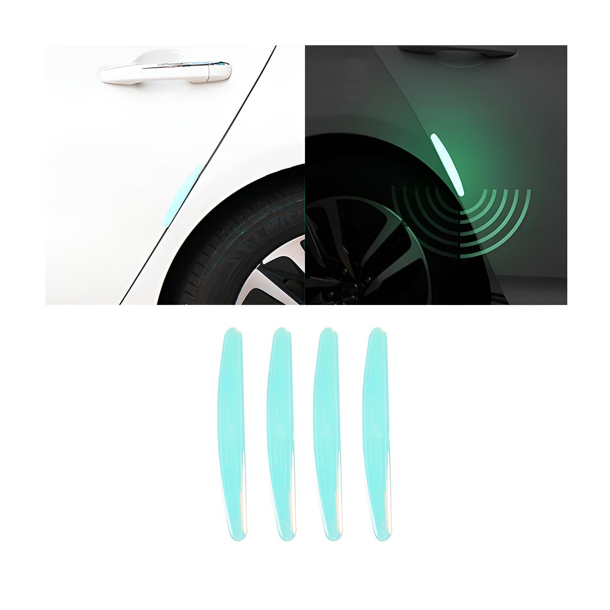 Adunsiaoto 4 Stück Leuchtende Autotürstreifen, Leuchtendes Auto Kantenschutz Anti-Collision Strips Universal Für Die Meisten Autos, Autotür-Kantenschutz-Aufkleber Adunsiaoto 4 Stück Leuchtende Autotürstreifen, Leuchtendes Auto Kantenschutz Anti-Collision Strips Universal Für Die Meisten Autos, Autotür-Kantenschutz-Aufkleber von Adunsiaoto