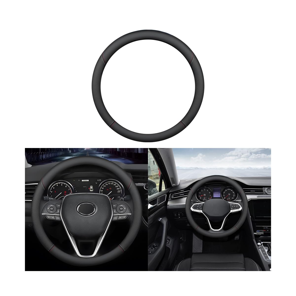 Adunsiaoto Atmungsaktive Lenkradabdeckung, Auto Lenkradschoner Lenkrad Abdeckung Heavy Duty Anti Rutsch, Mikrofaser Leder Lenkradabdeckung Schweißabsorbierende Atmungsaktive Auto Lenkradhüllen Adunsiaoto Atmungsaktive Lenkradabdeckung, Auto Lenkradschoner Lenkrad Abdeckung Heavy Duty Anti Rutsch, Mikrofaser Leder Lenkradabdeckung Schweißabsorbierende Atmungsaktive Auto Lenkradhüllen von Adunsiaoto