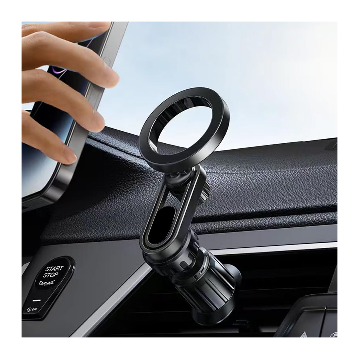 Adunsiaoto Auto Magnet Telefonhalterung, Magnetische Handyhalterung Für Das Auto 360° Drehbar, Auto Ring Magnetische Telefonhalterung, Magnetischer Telefonhalter Für Die Lüftungsöffnung Im Automobil Adunsiaoto Auto Magnet Telefonhalterung, Magnetische Handyhalterung Für Das Auto 360° Drehbar, Auto Ring Magnetische Telefonhalterung, Magnetischer Telefonhalter Für Die Lüftungsöffnung Im Automobil von Adunsiaoto
