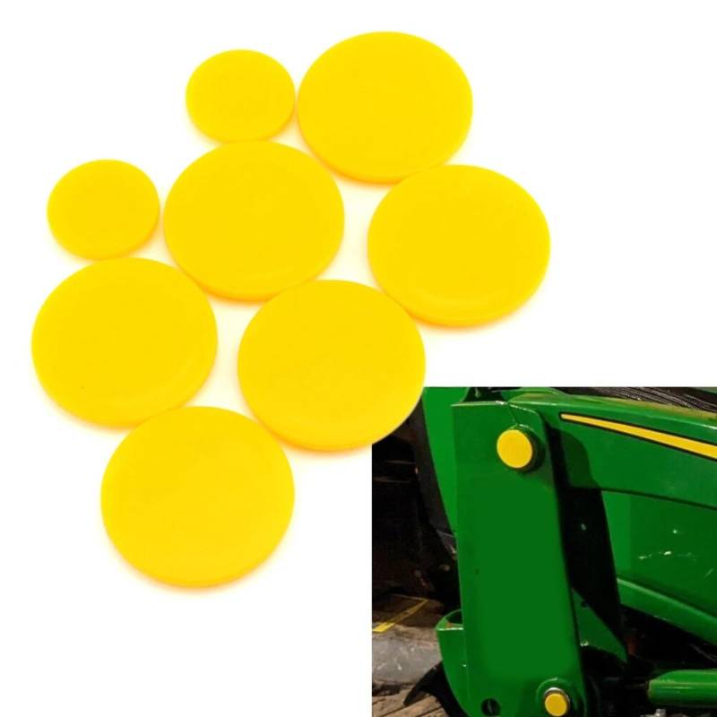 Advokingtap 8 Stück Fettkappen passend für 1023E 1025R 2025R Compact Traktor 120 Loader Zerk Fitting, einfach zu installieren von Advokingtap