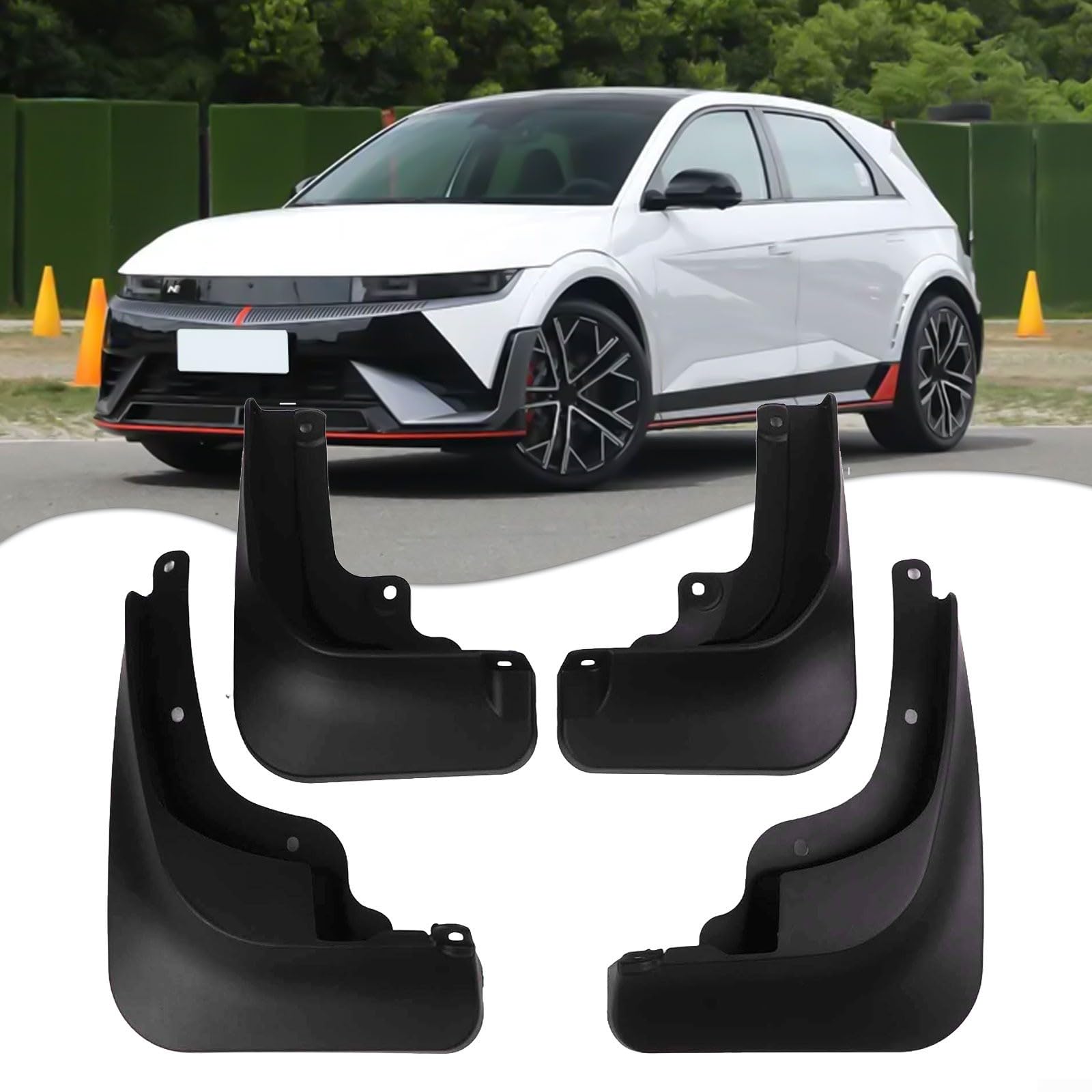 Advokingtap Auto Kotflügel für Hyundai Ioniq 5 2024+ Radspritzschutz Schmutzfänger Kotflügelschutz mit Befestigungsschrauben Advokingtap Auto Kotflügel für Hyundai Ioniq 5 2024+ Radspritzschutz Schmutzfänger Kotflügelschutz mit Befestigungsschrauben von Advokingtap