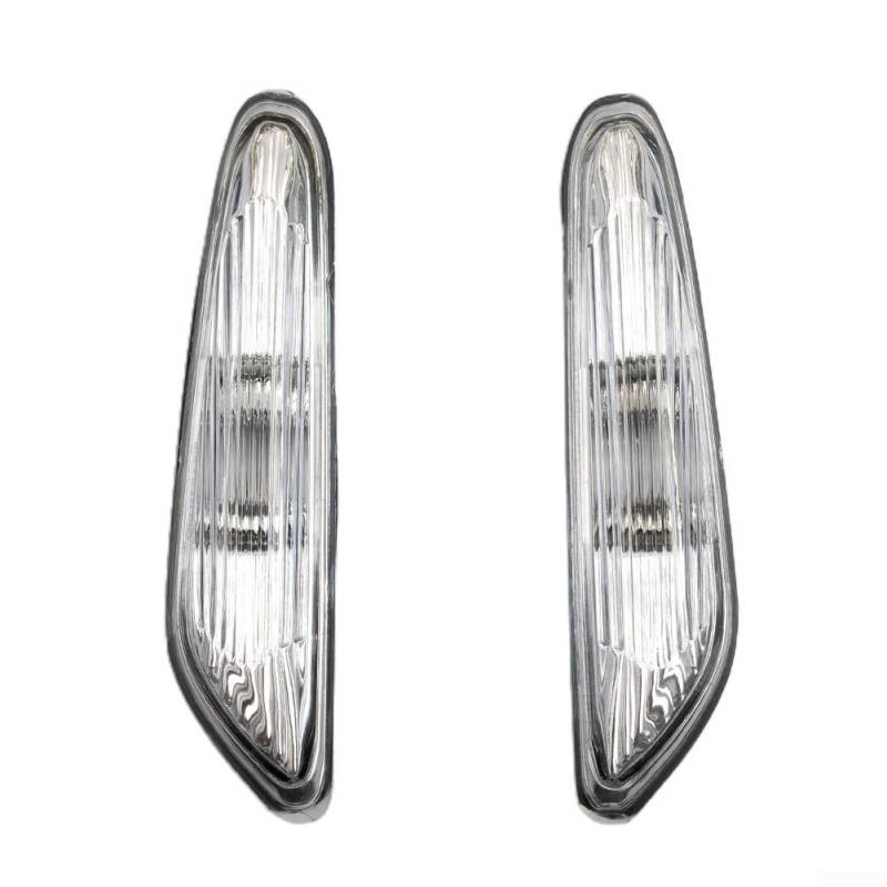 Advokingtap Für BMW Seitenmarkierungsleuchte Blinker Lampe für E46 E60 E61 E83 Modelle vorne links rechts Ersatz grau weiß (weiß) von Advokingtap