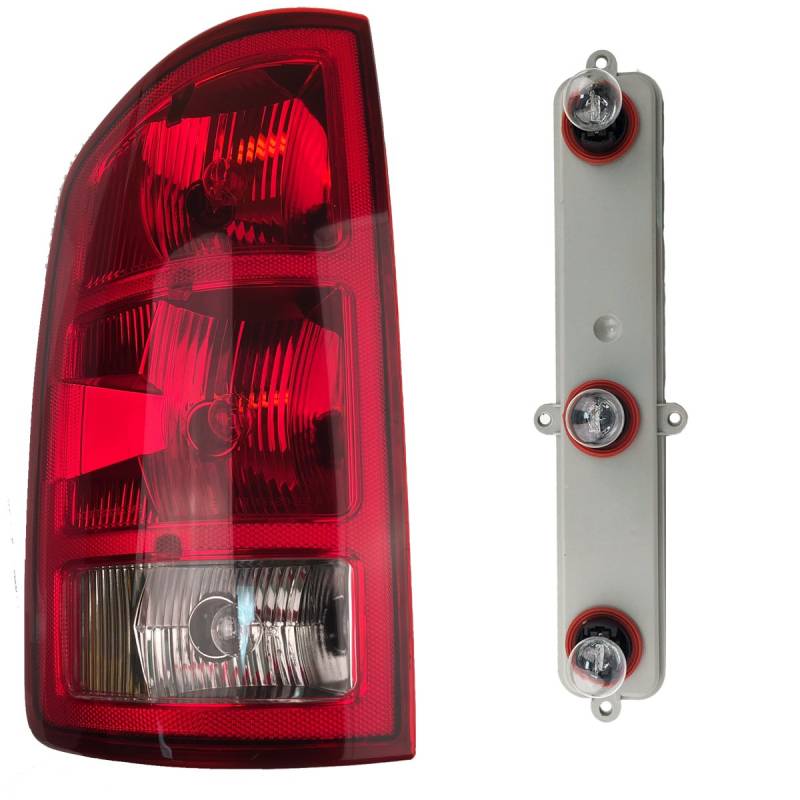 2002–2006 Dodge Ram 1500 & 2003–2006 2500 3500 Pickup Truck Rückleuchte Lampe Licht (mit Platine Leuchtmittel Sockel) taillamp Rücklicht links Fahrerseite (2002 02 2003 03 2004 04 2005 05 2006 06) von Aftermarket