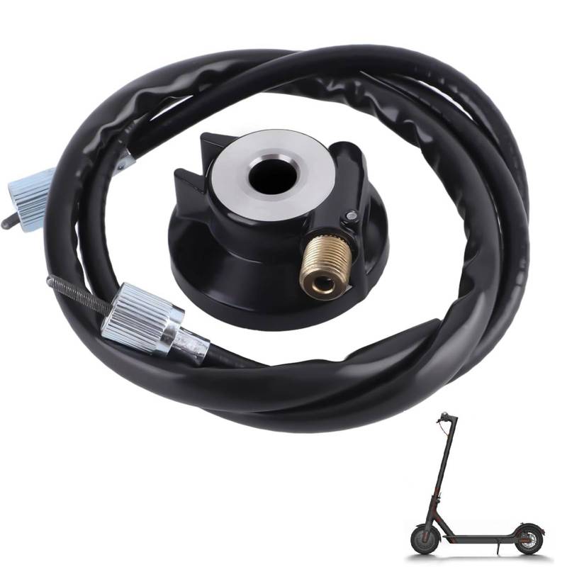 12mm Tachometerantrieb GY6 50cc 150cc Aluminiumlegierung Rollerteile Powersports Tachometer Tachoantrieb Zahnrad Tacho Antriebsgetriebe Tacho Getriebe Roller Teile mit 100cm/39,4 Zoll Tacho Kabel von Agatige