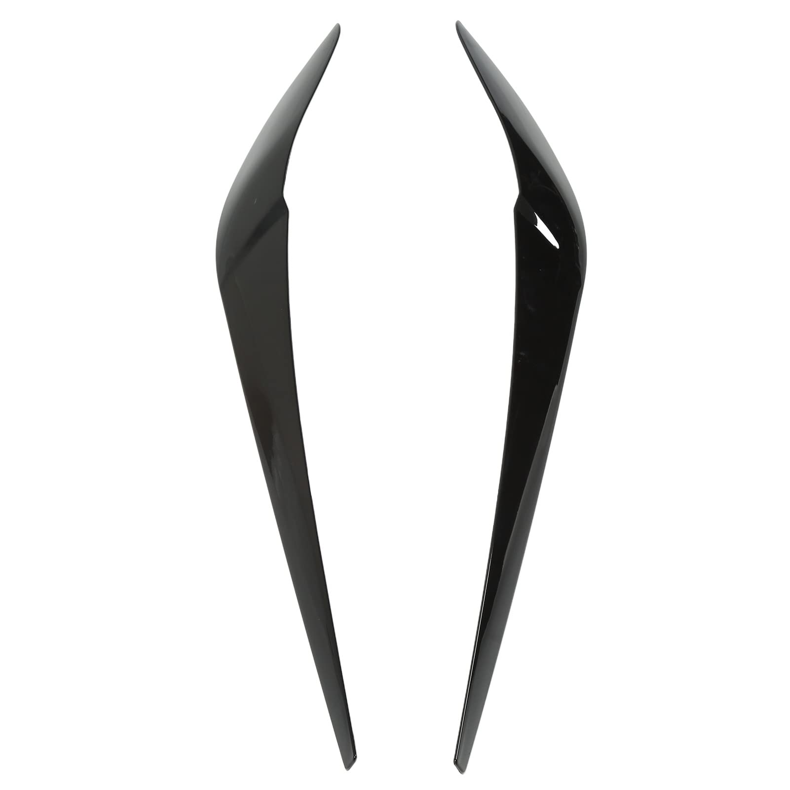 2 Stück Scheinwerfer-Augenbraue, glänzend schwarz links rechts dekorativer Ersatz für X3 F25 X4 F26 2014-2018 von Agatige